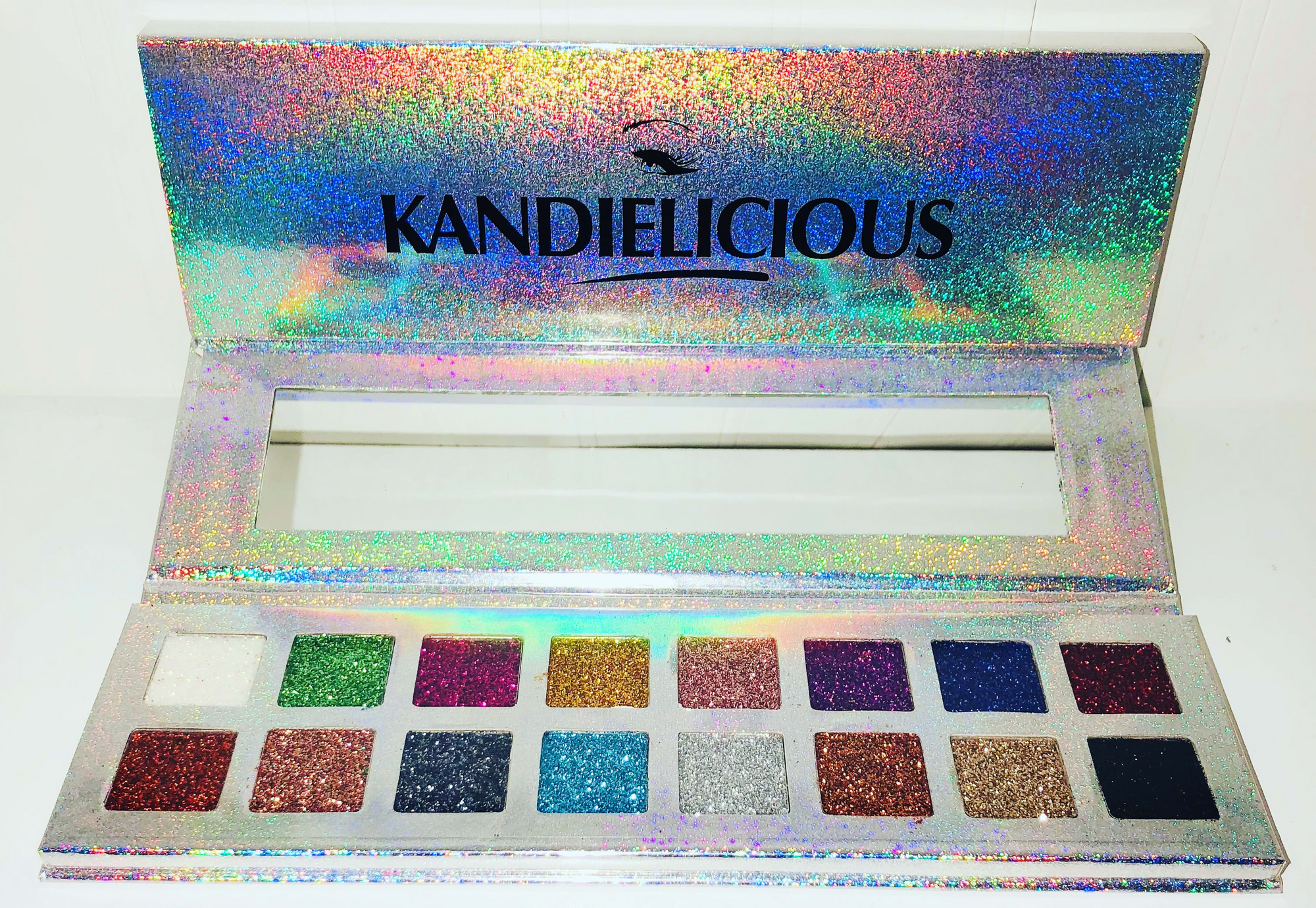 Silver eye shadow palette